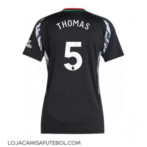 Camisa de Futebol Arsenal Thomas Partey #5 Equipamento Secundário Mulheres 2024-25 Manga Curta